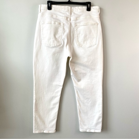 Everlane The Cheeky Jean White Ivory 32 Crop - Picture 5 of 9